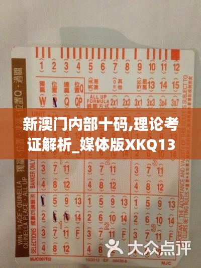 新澳门内部十码,理论考证解析_媒体版XKQ13.3