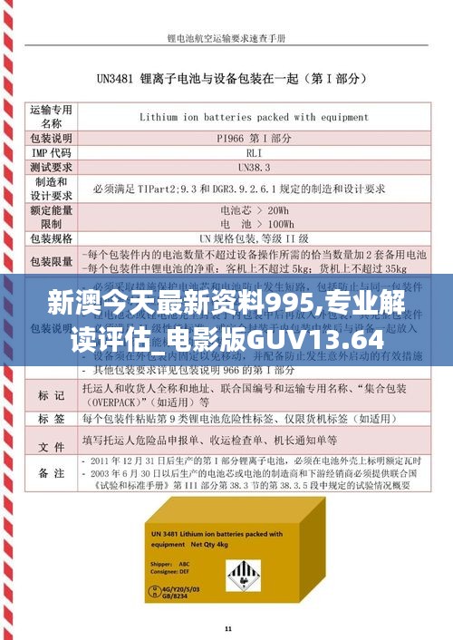 新澳今天最新资料995,专业解读评估_电影版GUV13.64