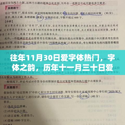 历年十一月三十日字体之韵，爱字体的辉煌回顾