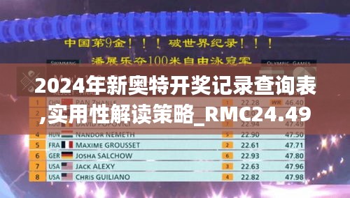 2024年新奥特开奖记录查询表,实用性解读策略_RMC24.494艺术版