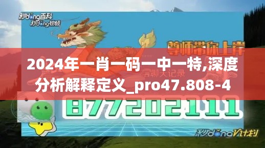 2024年一肖一码一中一特,深度分析解释定义_pro47.808-4