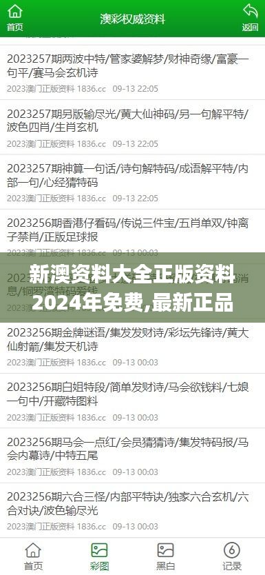 新澳资料大全正版资料2024年免费,最新正品解答落实_mShop6.659-8