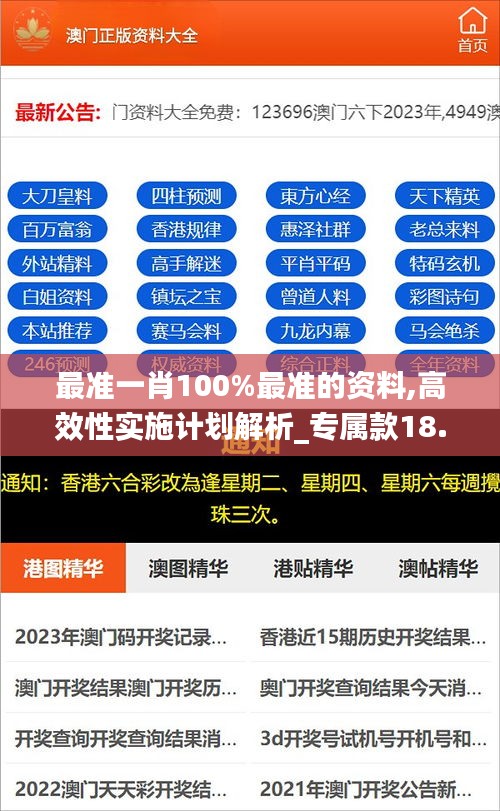 最准一肖100%最准的资料,高效性实施计划解析_专属款18.794