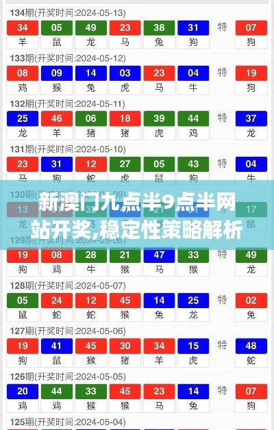 新澳门九点半9点半网站开奖,稳定性策略解析_L版79.281-6