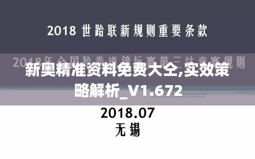 新奥精准资料免费大仝,实效策略解析_V1.672