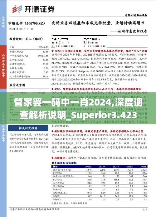 管家婆一码中一肖2024,深度调查解析说明_Superior3.423