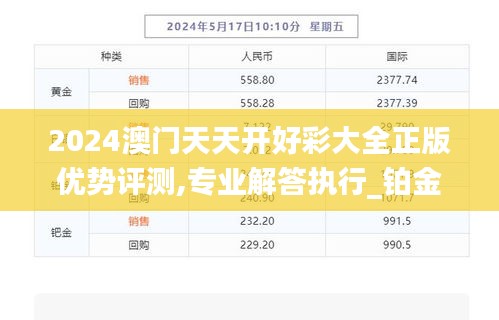2024澳门天天开好彩大全正版优势评测,专业解答执行_铂金版9.126