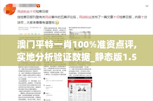澳门平特一肖100%准资点评,实地分析验证数据_静态版1.556