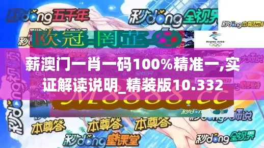 薪澳门一肖一码100%精准一,实证解读说明_精装版10.332
