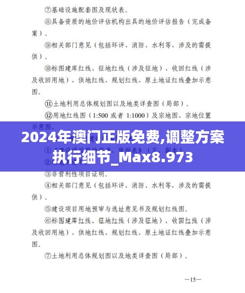 2024年澳门正版免费,调整方案执行细节_Max8.973
