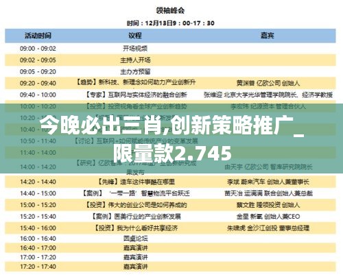 今晚必出三肖,创新策略推广_限量款2.745