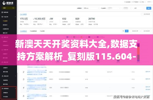 新澳天天开奖资料大全,数据支持方案解析_复刻版115.604-9