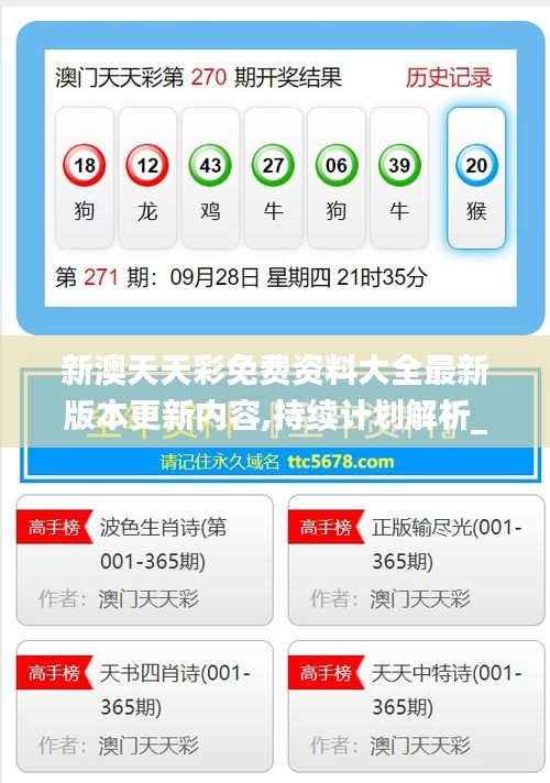 新澳天天彩免费资料大全最新版本更新内容,持续计划解析_复刻版13.932