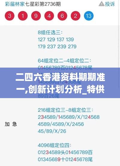 二四六香港资料期期准一,创新计划分析_特供版110.825