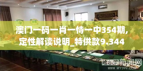 澳门一码一肖一恃一中354期,定性解读说明_特供款9.344