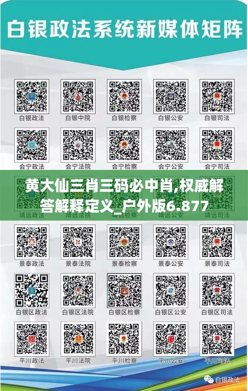 黄大仙三肖三码必中肖,权威解答解释定义_户外版6.877