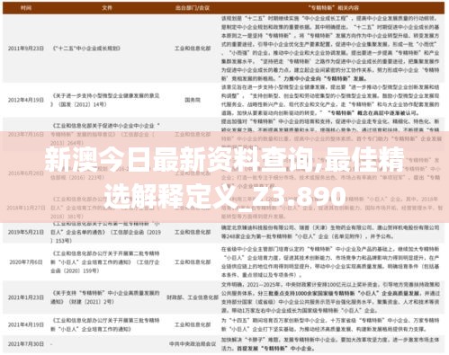 新澳今日最新资料查询,最佳精选解释定义_Z3.890