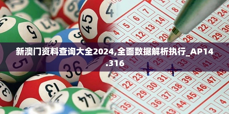 新澳门资料查询大全2024,全面数据解析执行_AP14.316
