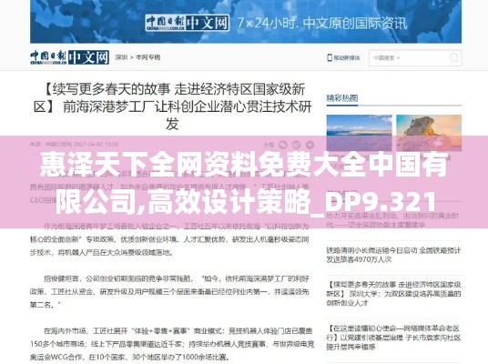 惠泽天下全网资料免费大全中国有限公司,高效设计策略_DP9.321