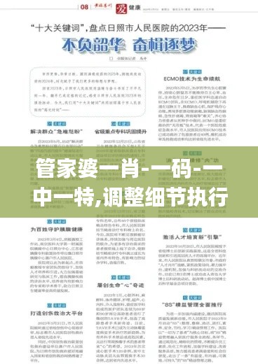 管家婆一肖-一码-一中一特,调整细节执行方案_pack3.241