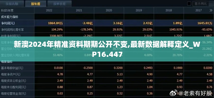新澳2024年精准资料期期公开不变,最新数据解释定义_WP16.447