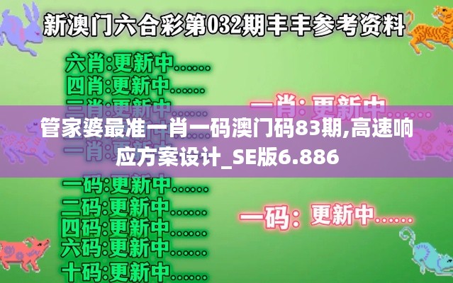 管家婆最准一肖一码澳门码83期,高速响应方案设计_SE版6.886