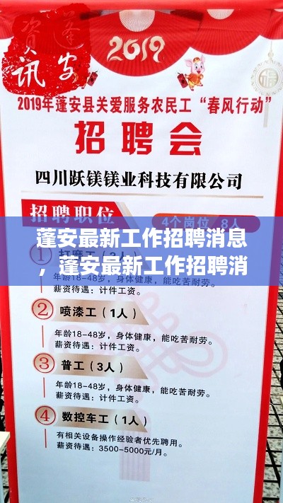蓬安最新工作招聘消息，职业机遇与发展前景深度探讨