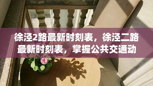 徐泾二路最新时刻表公布，便捷出行从此掌握公共交通动态