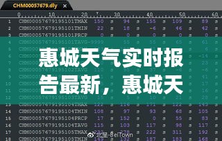 惠城天气最新实时报告及气象分析与动态更新