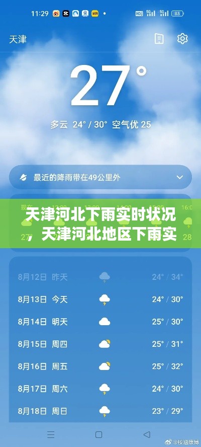 天津河北地区降雨实时状况，深度解析天气变化与影响