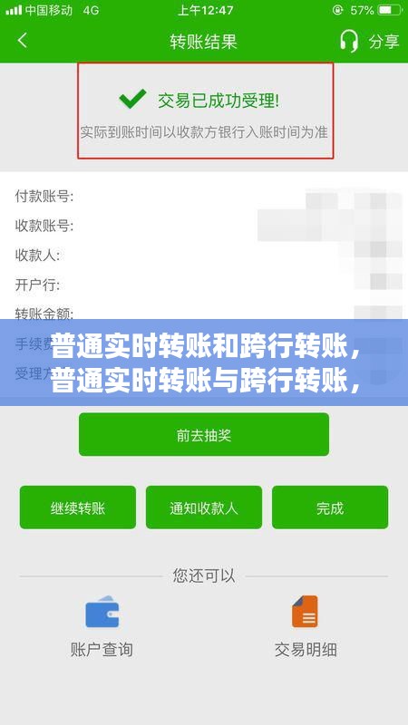 普通实时转账与跨行转账，运作机制解析及差异对比