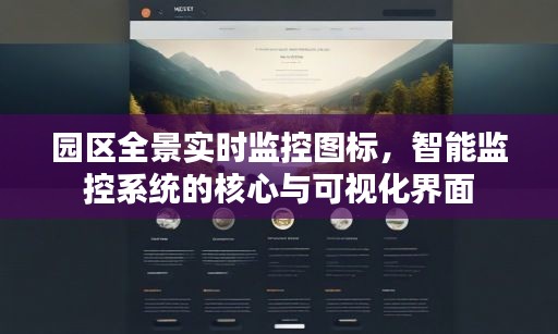 园区智能监控中心，全景实时监控图标与可视化界面核心解读