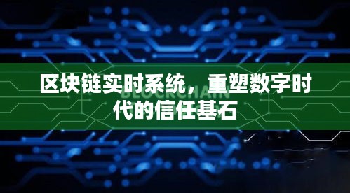 区块链实时系统，重塑数字信任基石