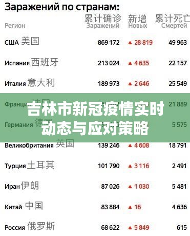 吉林市新冠疫情实时动态及应对策略综述