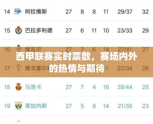 西甲赛场内外，热情与期待的实时票数之旅