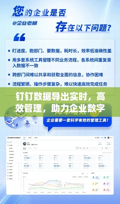 钉钉实时数据导出助力高效管理与企业数字化转型的利器
