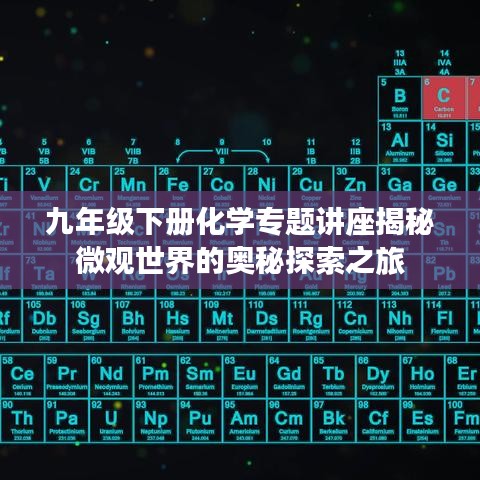 九年级下册化学专题讲座揭秘微观世界的奥秘探索之旅