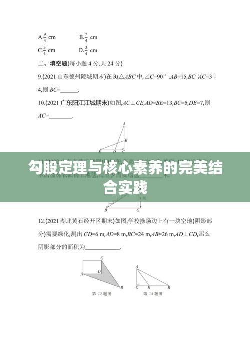 勾股定理与核心素养的完美结合实践