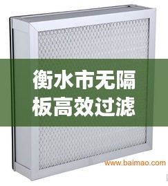 衡水市无隔板高效过滤网：无隔板高效空气过滤器 