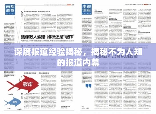 深度报道经验揭秘，揭秘不为人知的报道内幕