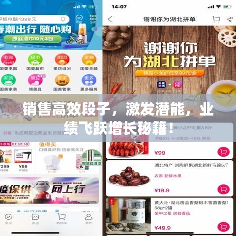 销售高效段子，激发潜能，业绩飞跃增长秘籍！