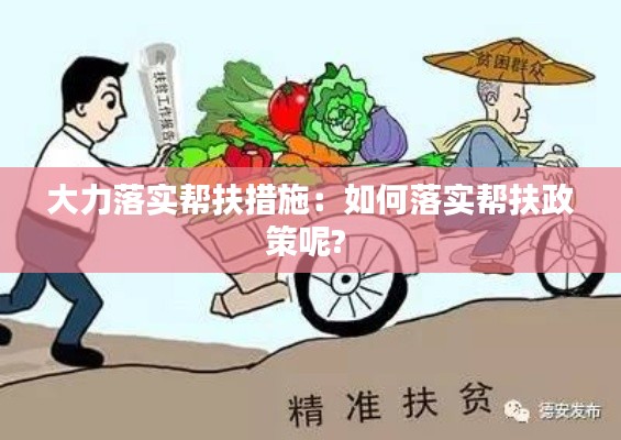 大力落实帮扶措施：如何落实帮扶政策呢? 