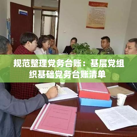 规范整理党务台账：基层党组织基础党务台账清单 