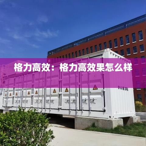 格力高效：格力高效果怎么样 