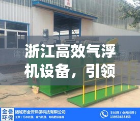 浙江高效气浮机设备，引领环保科技新潮流，打造绿色未来新动力