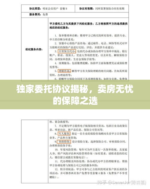 独家委托协议揭秘，卖房无忧的保障之选