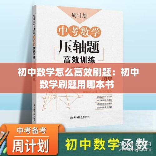 初中数学怎么高效刷题：初中数学刷题用哪本书 