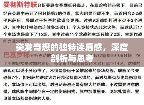 突发奇想的独特读后感，深度剖析与思考