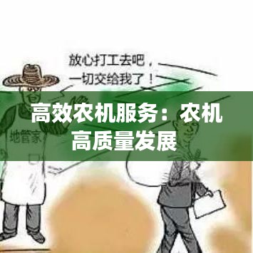 高效农机服务：农机高质量发展 