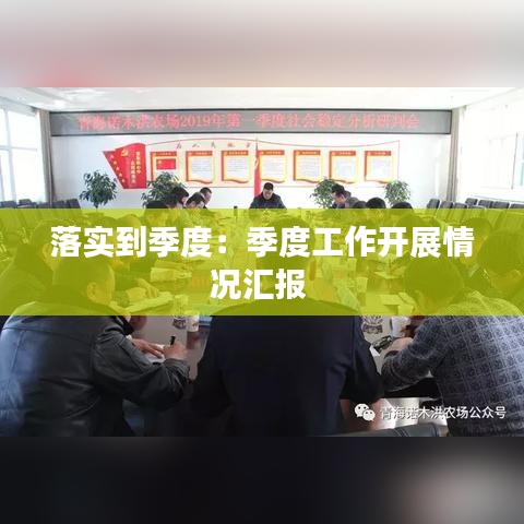 落实到季度：季度工作开展情况汇报 